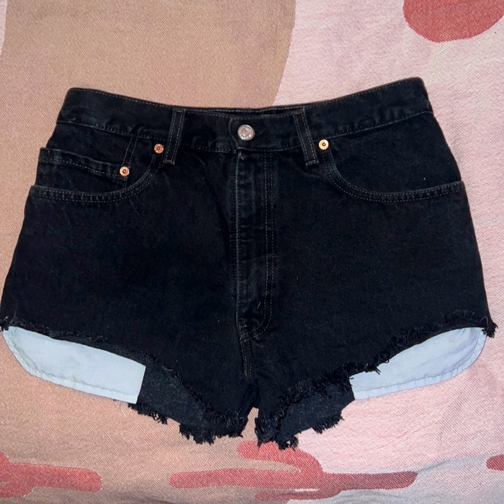 Levi’s Black Jean shorts